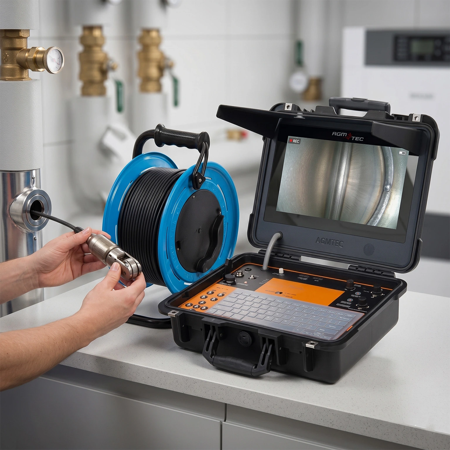 Inspection canalisation camera professionnelle interieur